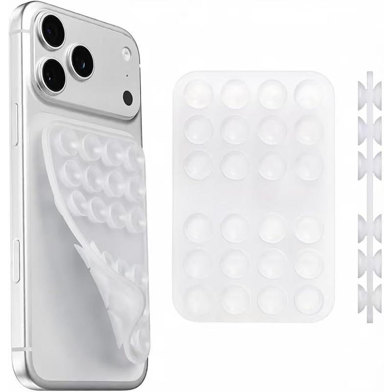 Multicolor Double Sided Silicone Suction Cup Pad Strong Adhesive Grip Reusable Washable Mat for Phone Car Desktop