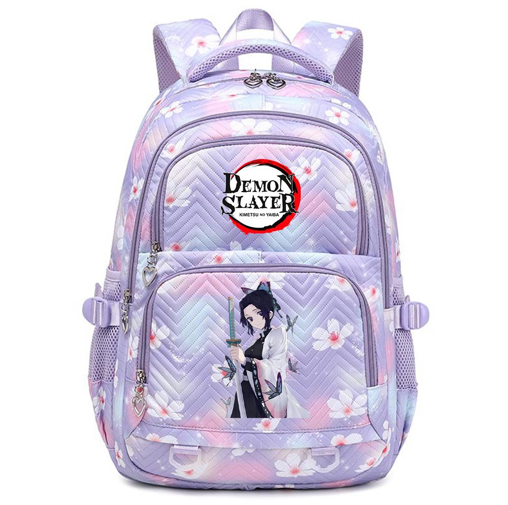 Anime Demon Slayer Printed Backpack Schoolbag Student Teenager Bookbag for Boy Girl Backpack Large Capacity Waterproof Travel Bag Mochila Rucksack