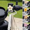 Aluminiumlegierung Motorrad Lenker Haken Helm Aufbewahrung Gepäcktasche Aufhänger Halter mit Blume Für Fahrrad Roller Elektrofahrrad