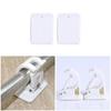 Shower Curtain Rod End Fixing Clips No Drill Bathroom Tension Rod Wall Mount Brackets for Kitchen Bathroom Poles 1-2cm