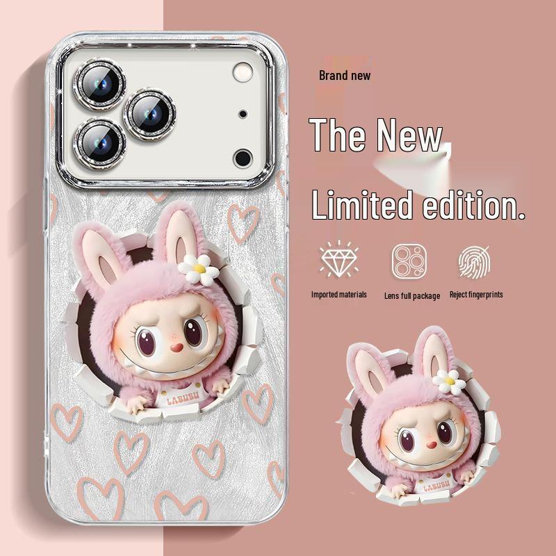 

Чехол для телефона Apple 17 Pro Max в виде сердца и маленького монстра, противоударный, для iPhone 16 iPhone 17 Pro Max