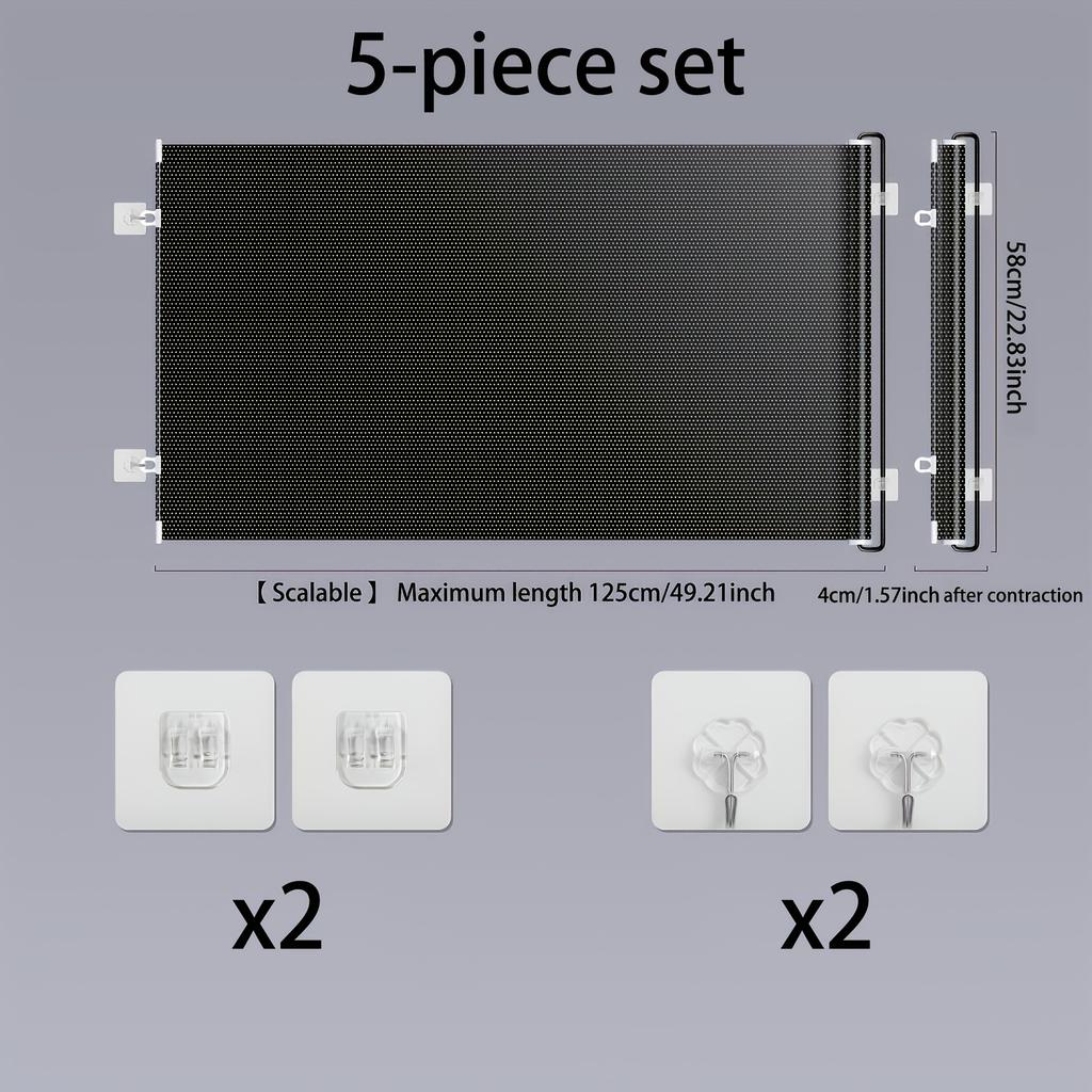 Retractable pet safety door fence no punching cat fence sturdy pet barrier pvc material