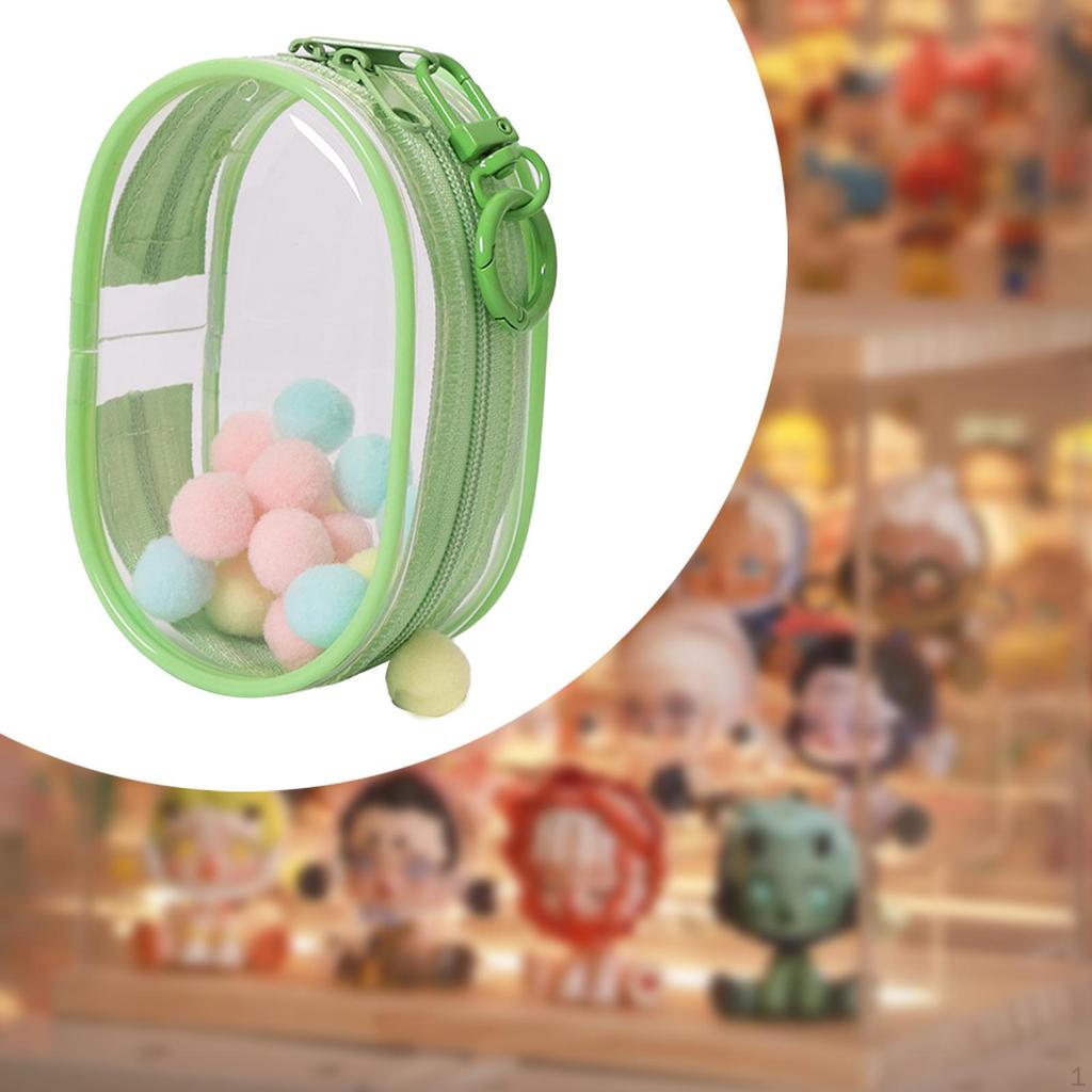 Clear Doll Storage Bag Organizer, Mini Figure Case, Tiny Pouch, Outdoor