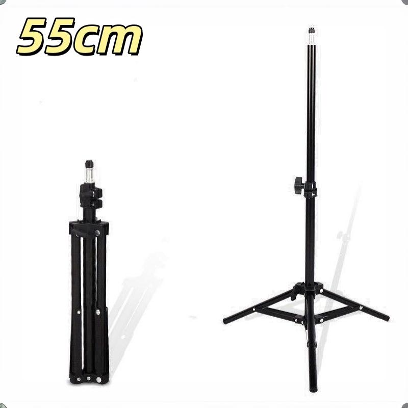 1Pcs Foldable Portable Lighting Tripod Photographic Light Stand Phone Holder Camera Flash Mount Brackets Live Streaming Stand