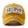 1985 Embroidery Ripped Baseball Cap Washed Distressed Patch Adjustable Dad Hat Vintage Lightweight Sunscreen Sports Hat