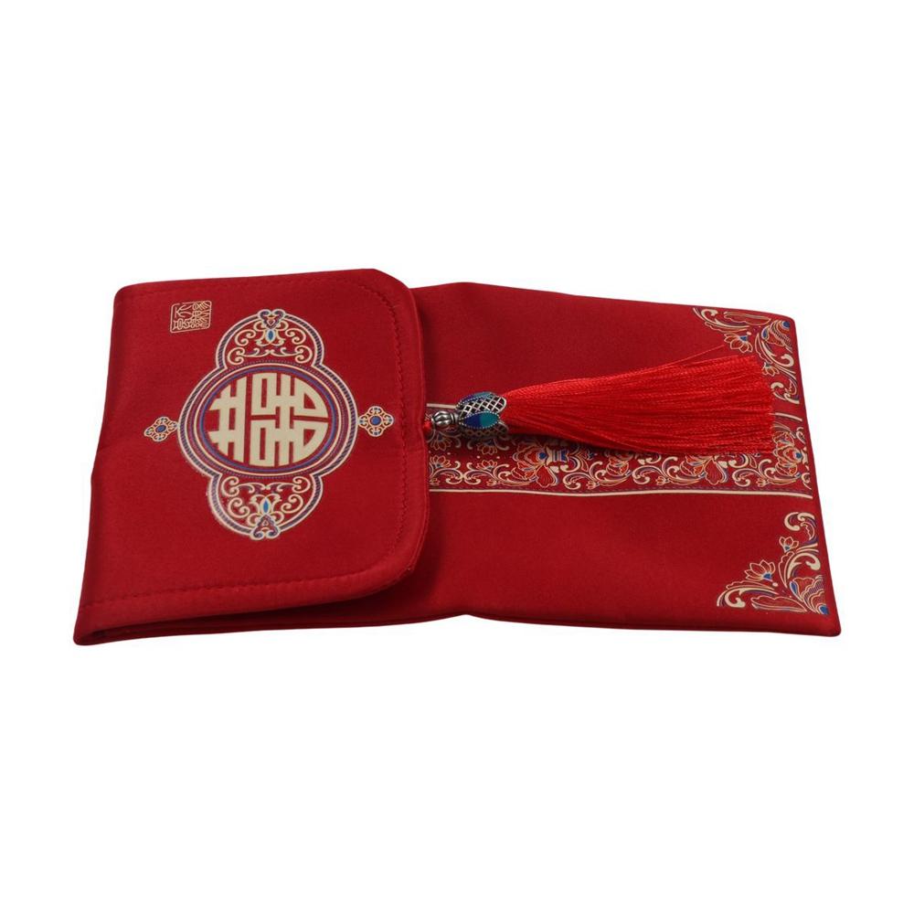 Beste Wünsche 2025 Geldtasche Brokatstoff Quaste Neujahrs-Geldbeutel Partygeschenke