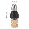 Pressure Sewer Jetter Nozzle G1/4 Sewer Pipe Cleaning Nozzle Stainless Steel Durable G3/8 Female Thread  Pipe Washing Nozzle