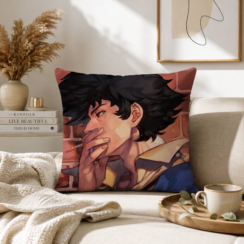 C-Cowboy S-Spike B-Bebop S-Spiegel-SS Pillow Case for Sofa Living Room Home office Decor Protective Cover