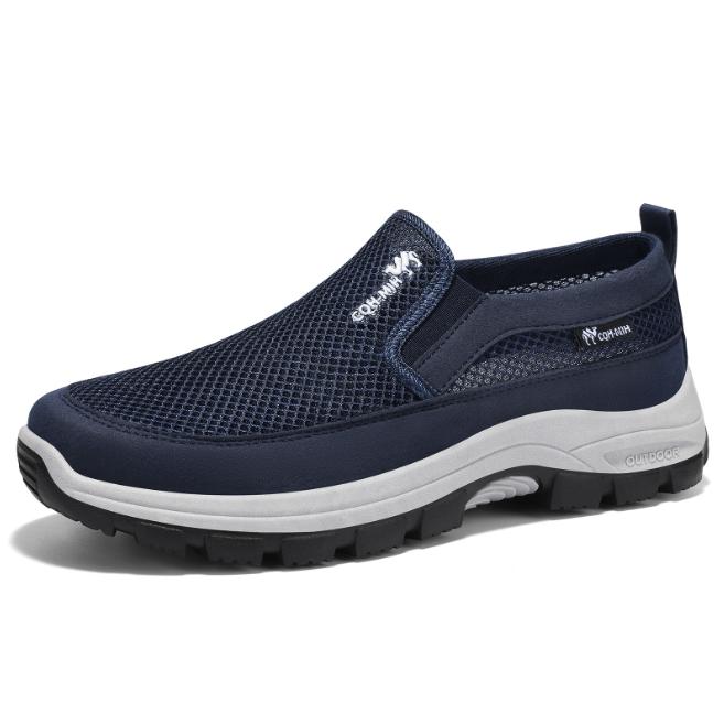 Men's Slip-On Shoes Breathable and Comfortable Casual Mesh Shoes for Summer
