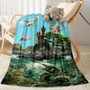 Gothic Style Blanket Soft & Cozy Suitable for Couch Seaside Bed All-Season Use Playful Design Gift for Travel Home Birthdays