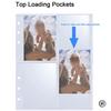 25/50pcs A5 Binder Photo Card Holders, 200 Pockets, Double-Sided 4-Pocket Design, Top Loading, Clear K-pop Membrane Cards