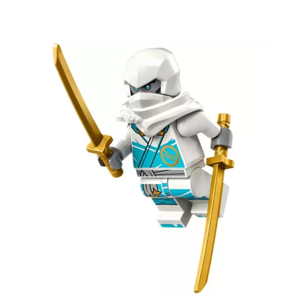 Kai Season 17 Ninja Minifigure Blocks - Phantom Lloyd, Kosora Alinzan, Lego-Compatible Building Toy
