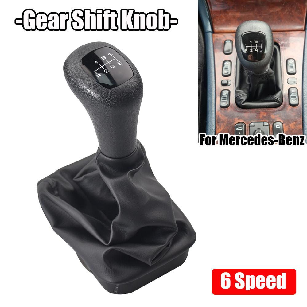 High Quality Manual 5 6 Speed Gear Shift Knob Lever Handle For Mercedes Benz W202 C Class S202 W208 C208 CLK W210 E Car-styling