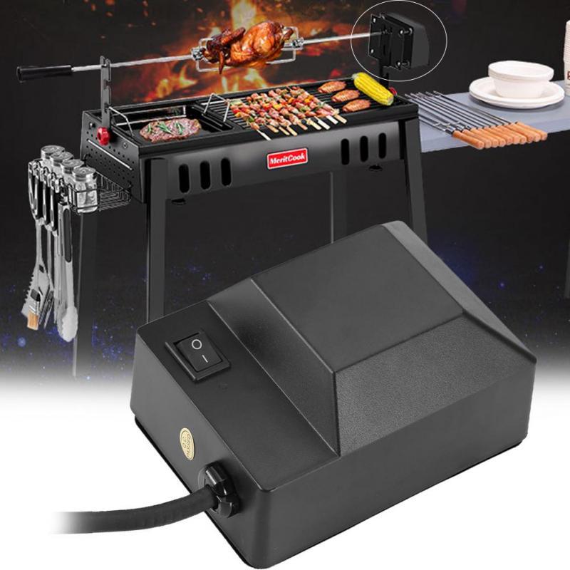 15W BBQ Electric Rotisserie Kit Stainless Steel Outdoor Automatic Grill Outdoor