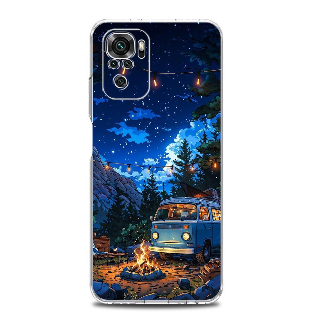 Phone Case For Xiaomi Redmi Note 15 14 13 12 4G 10 11 Pro Plus 5G 14C 13C 12C 10C TPU Cover Combi Van Car Outdoor Camping