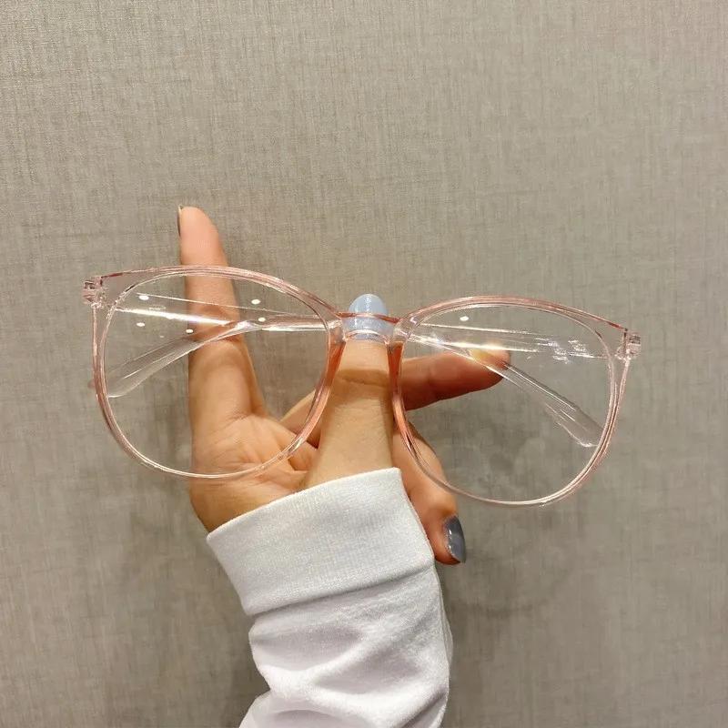 Anti Blue Light Women Men Computer Myopia Glasses Vintage Minus Eyeglasses Finished Prescription Near-Sight 0 To -6.0 Eyewear