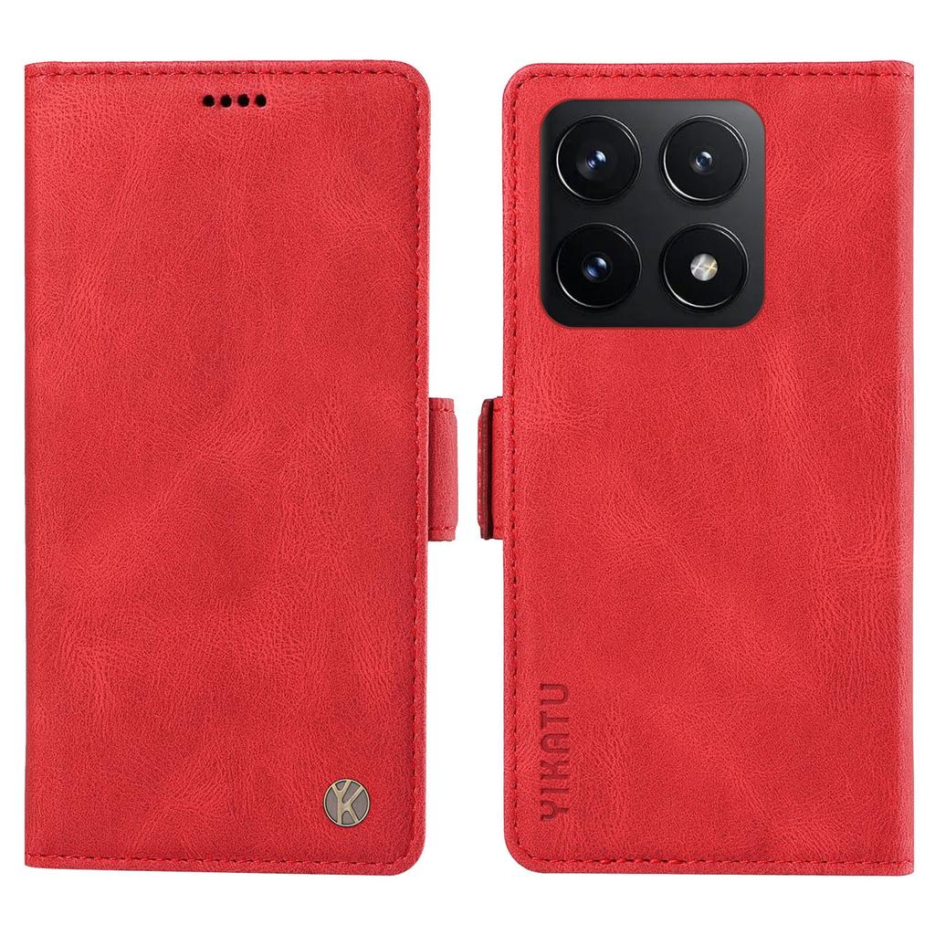 YIKATU YK-005 For Xiaomi 14T Case PU Leather Wallet Phone Cover Skin Touch Feeling