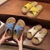 Fashion Shoes Summer Clogs Woman Ladies' Slippers Platform Luxury Slides Pantofle Low Beach Designer 2025 Soft Hoof Heels Rubber Cotton