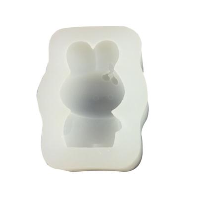 3D kreslený králík silikon flexibilní potravinářská forma Hlína pryskyřice Keramika Candy Fondant Candy Čokoládová forma na mýdlo