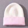 Children's Hat Rabbit Velvet Classic Striped Color Matching Knitted Hat Autumn and Winter Splicing Cute Wool Hat To Keep Warm