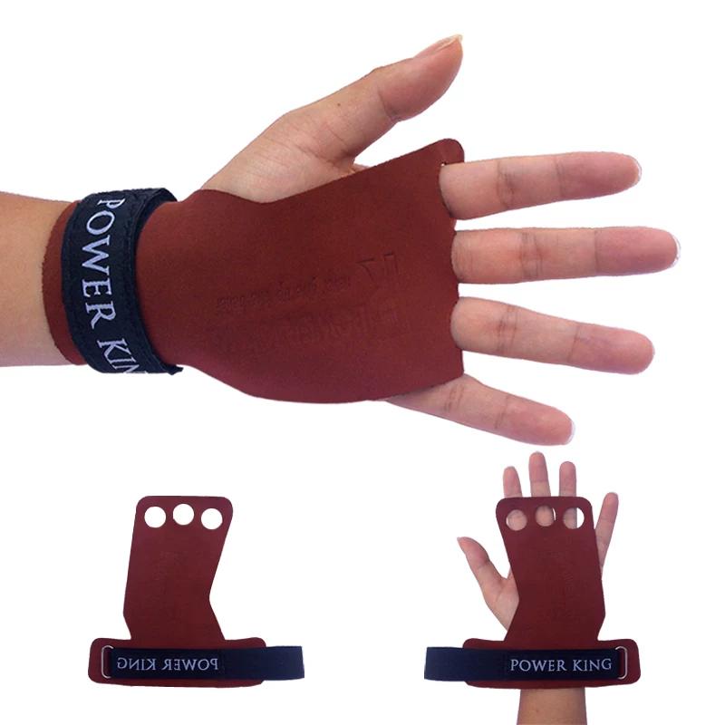 Marhabőr Kesztyűk Vízszintes Rúd CrossFit Fitness Verseny Tenyérvédő Fitness Húzódzkodó Kesztyűk Csúszásmentes Torna First Layer Brown(New Gymnastics Horizontal Bar barna