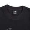 Li Ning Pattern Logo Round Neck Long Pullover Loose Sweatshirt Men sweatshirt Black AWDUH45-1