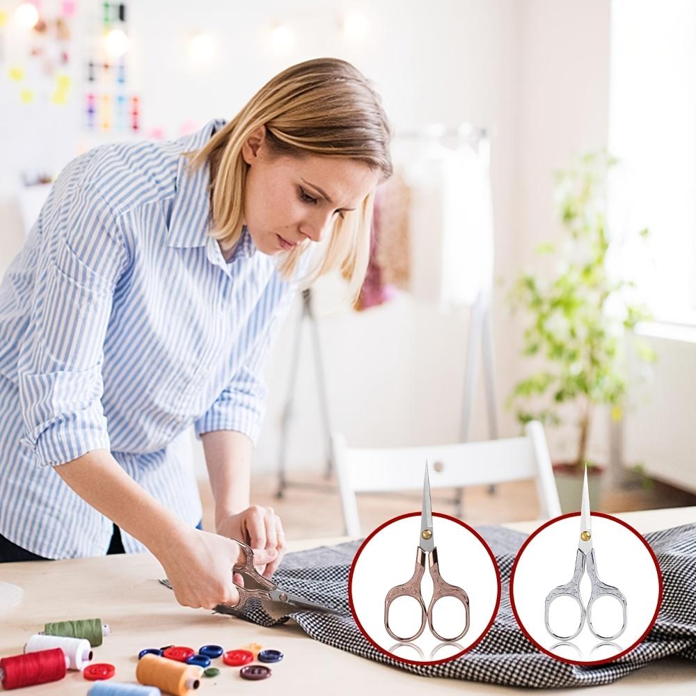 Vintage Stainless Steel 4pcss Embroidery Sewing Scissors Set Precision Craft Cutters for Tailoring Needlework
