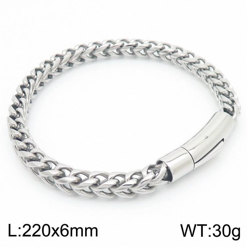 

Мужской простой браслет из титановой стали, мужские персонализированные ретро хип-хоп трендовые украшения из нержавеющей стали
