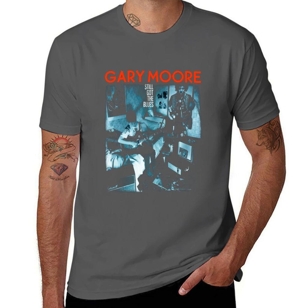 Moore Gary Tshirt Vintage Style Printed Top