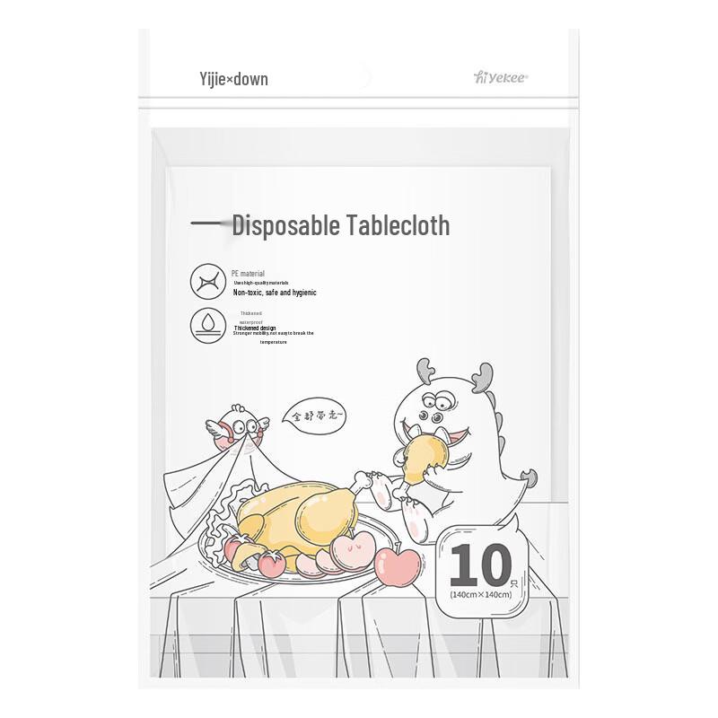 Yekee Disposable Plastic Tablecloth
