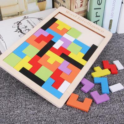Russische Bausteine: Lern-Holz-Baby-Puzzles - Vielseitige Bausteine für das frühe Lernen