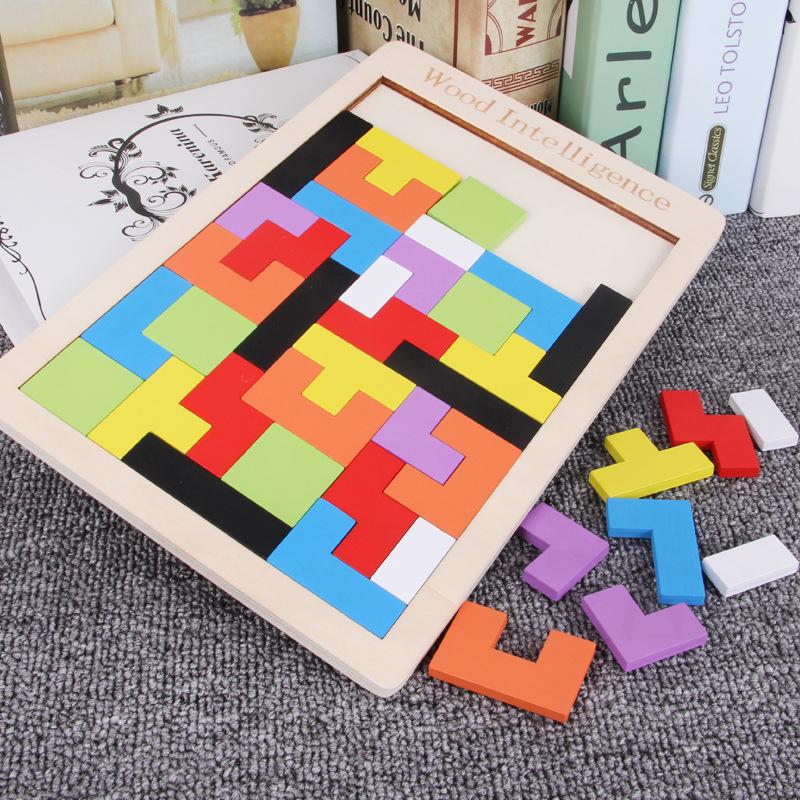 Russian Blocks: Educational Wooden Baby Puzzles - Versatile Building Blocks for Early Learning