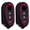Suporte de Capa de Chave de Silicone Para Alfa Romeo Giulietta Myth Junior 4C Romeo Mito Myth 159 GTO GTA Controle Remoto de Carro Acessórios de Carro