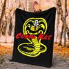 Cobra Kai Flannel Blanket Soft Warm All-Season Throw, Design for Camping, Car Travel, Hiking Sofa, Bed, Office Perfect Gift for Parties