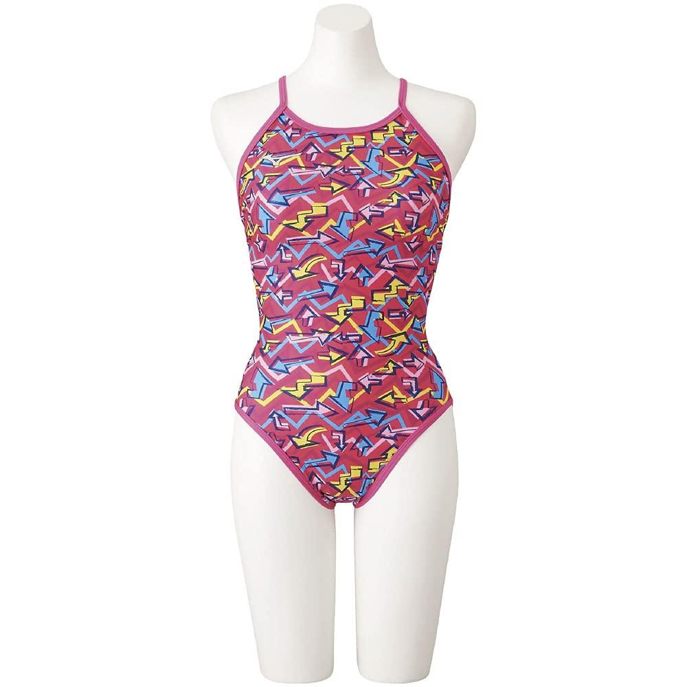 

MIZUNO Medium Size for Gym Fitness and Swimming Girls Exersuit, Cut, 140, N2MA1965, 65 Rose, Use,