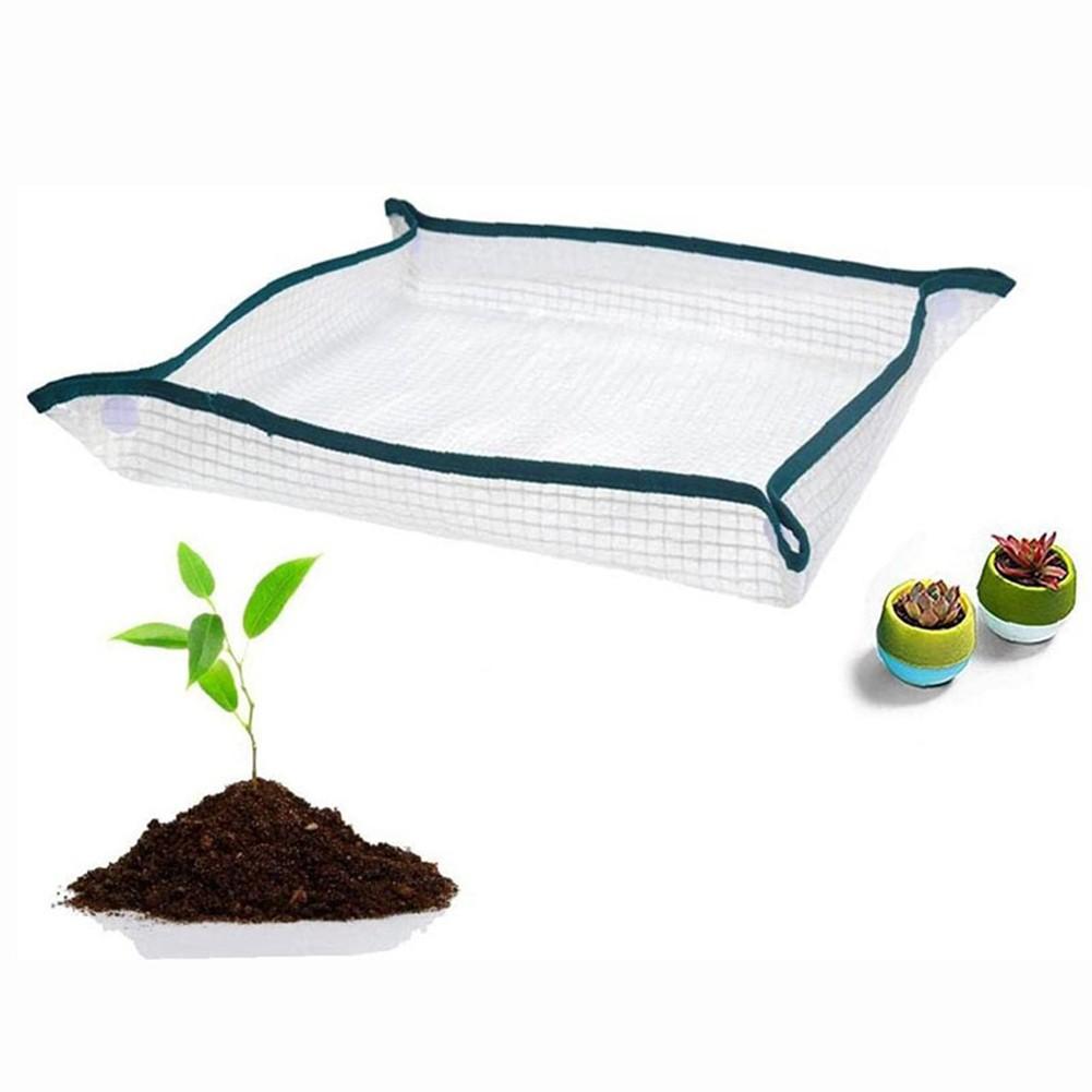 Grid Cloth Gardening Mat Plant Transplanting Tarps Plants