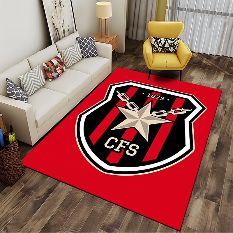 Shield Emblem with Star and Chains Suitable As a Non-slip Mat for the Living Room or Bedroom Sofa