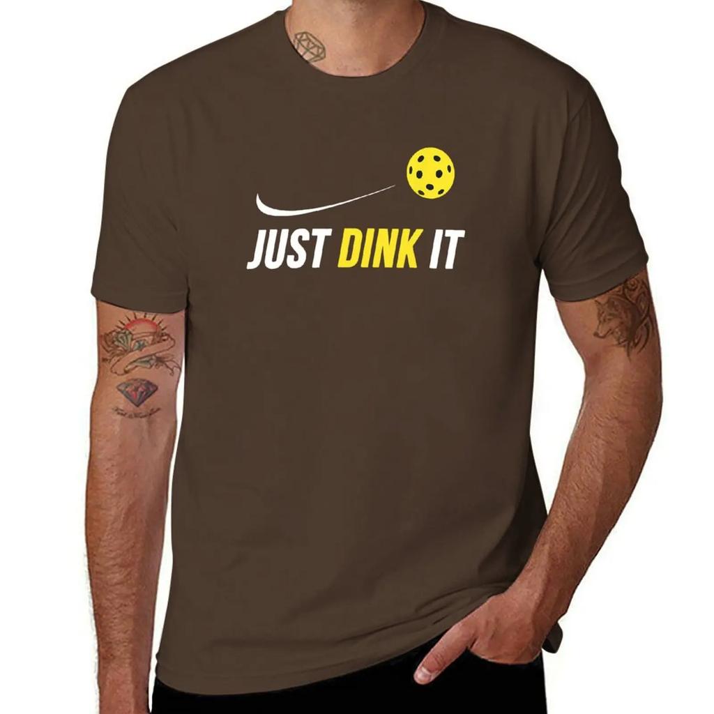 Just Dink It Funny Pickleball T-Shirt Summer Clothes Vintage Basketball Graphic Tees T Shirts for Men