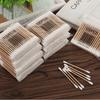 100pcs Disposable Ultra-small Cotton Swab Lint Free Micro Brushes Wood Cotton Buds Swabs Eyelash Extension Glue Removing Tools