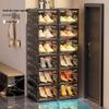 WEZHO Folding Shoe Cabinet Storage Box