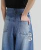 AVIREX WAPPEN BARREL LEG DENIM PANTS indigo