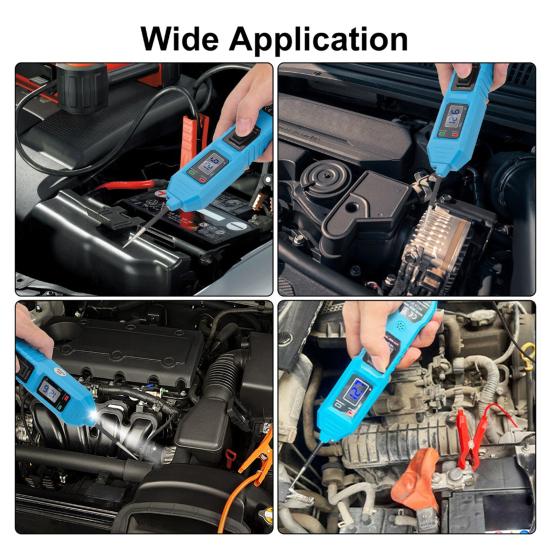 Automotive Circuit Tester Electrical System Diagnostic Tool with Probe & LED Light Voltage Test for Car Trucks & Motorcycles Easy to Use Current