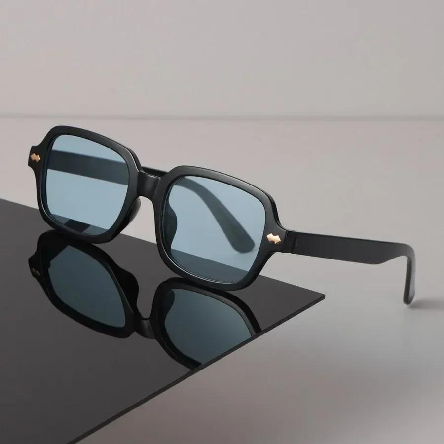 Fashion Women Sunglasses Men Square Vintage Big Frame Sun Glasses Stylish Mirror Black Retro Oculos
