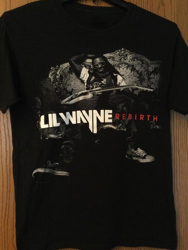 Винтажная футболка Lil Wayne Rapper Rebirth S-5XL SE190 БЕСПЛАТНАЯ ДОСТАВКА Унисекс M