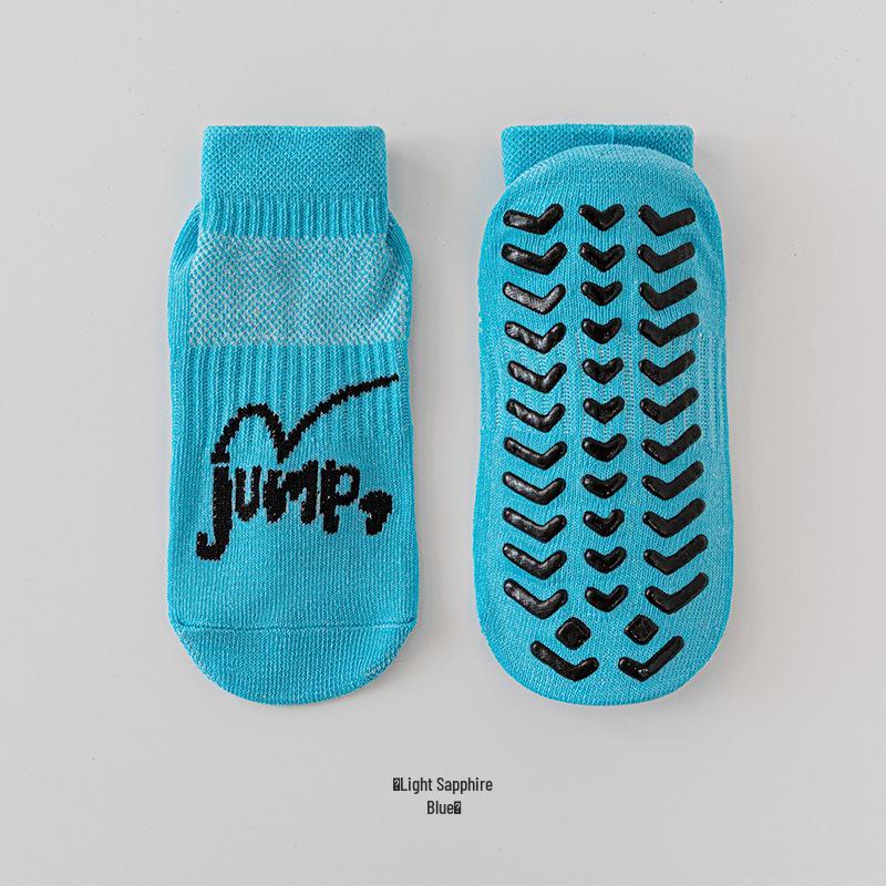 Children's Non-Slip Amusement Park Trampoline Socks, Mesh Breathable Dot Grip Socks, Adult Yoga Socks.