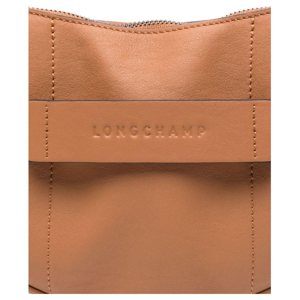 Longchamp 3D Detachable Adjustable Shoulder Strap Leather Shoulder Bag Small Women Shoulder Bag Natural 10292HCV016