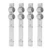 U Tube Clamp 4 Sets Aluminized Zinc Corrosion Resistant Durable Water Pipe Clamp for Chicken Farm Hennery
