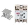 REYLNXR SSR-25DD Solid Relay Combination Single Phase 10A-25A Solid Relay Radiator Aluminum DC Control Temperature Control