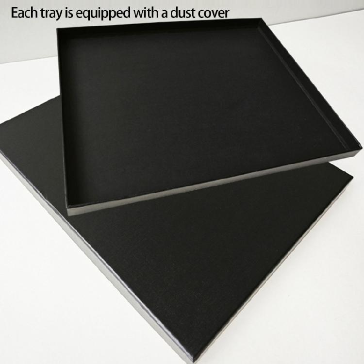 Multipurpose Velvets Lined Acrylic Jewelry Storage Case 15 Square Slots Perfect for Retail Display and Home Organization