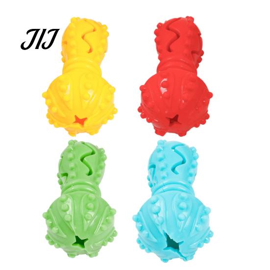 Mental Stimulation Dog Toys Mushroom Treat Dispenser Toy, Rubber Chew Anxiety Relief for Puppies Interactive Teeth Cleaning Toy Aggressive Chewers,